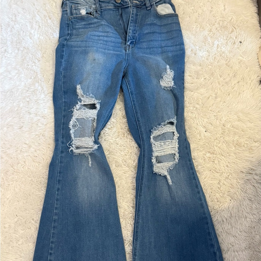 Distressed Cello Blue Women's Jeans size 7